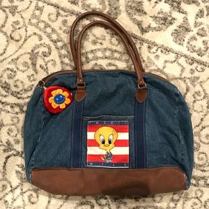 SOLD !! 🌈 90’s Vintage Denim Bag 🌈